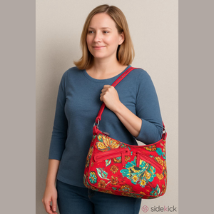 Vera Bradley Pink Floral Shoulder Bag with Strap